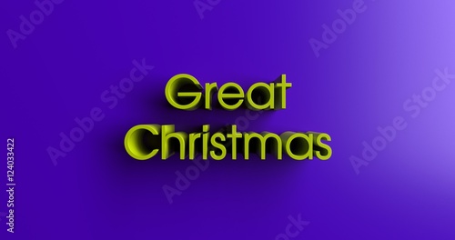 Great Christmas Present Ideas - 3D rendered colorful headline illustration. Can be used for an online banner ad or a print postcard.