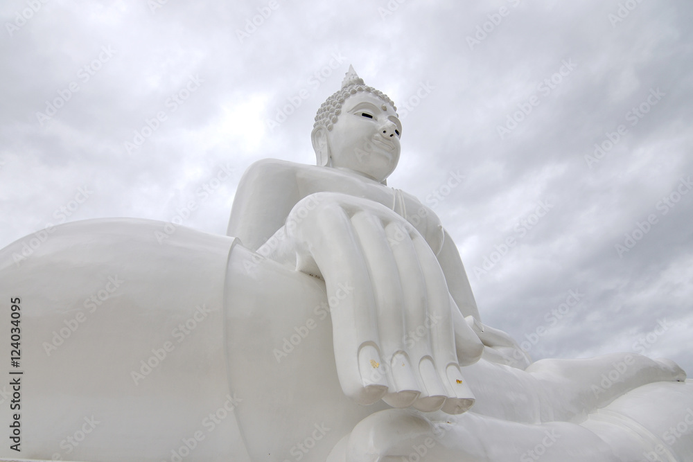 white Buddha statue white Buddha statue