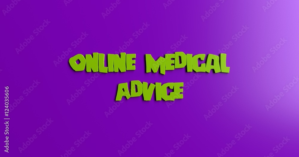 Online Medical Advice - 3D rendered colorful headline illustration. Can be used for an online banner ad or a print postcard. Online Medical Advice - 3D rendered colorful headline illustration. Can be used for an online banner ad or a print postcard.