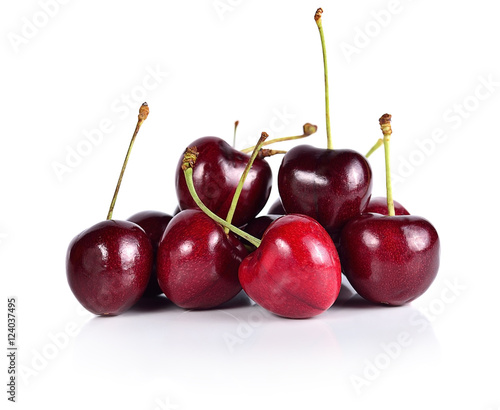  cherry berry isolated on white background cutout