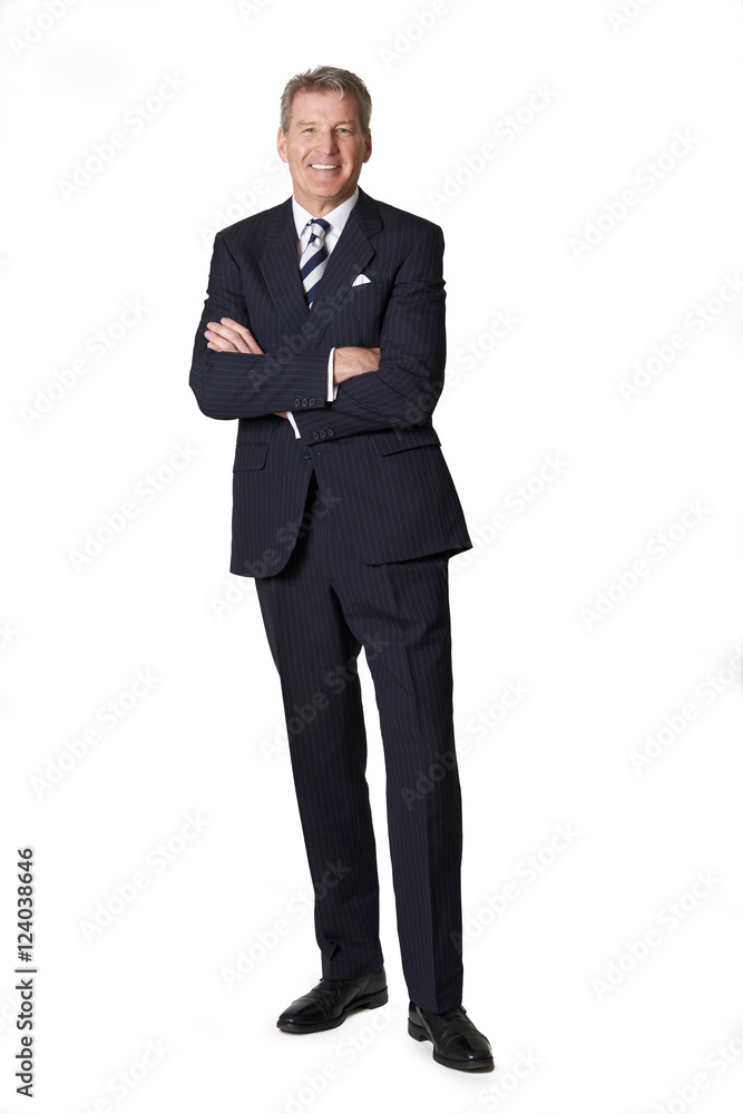 Portrait Of Mature Businessman With Crossed Arms Portrait Of Mature Businessman With Crossed Arms