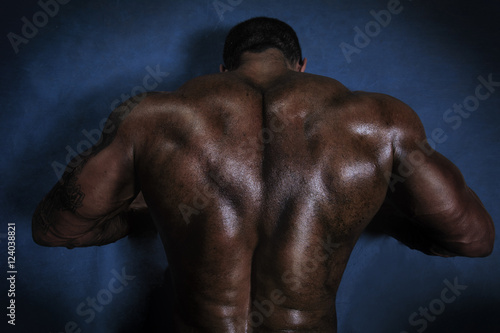 Back muscular men