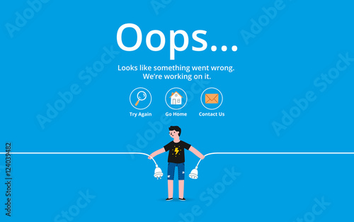Oops error page