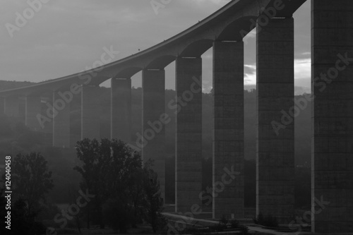 Large highway viaduct   Hungary 
