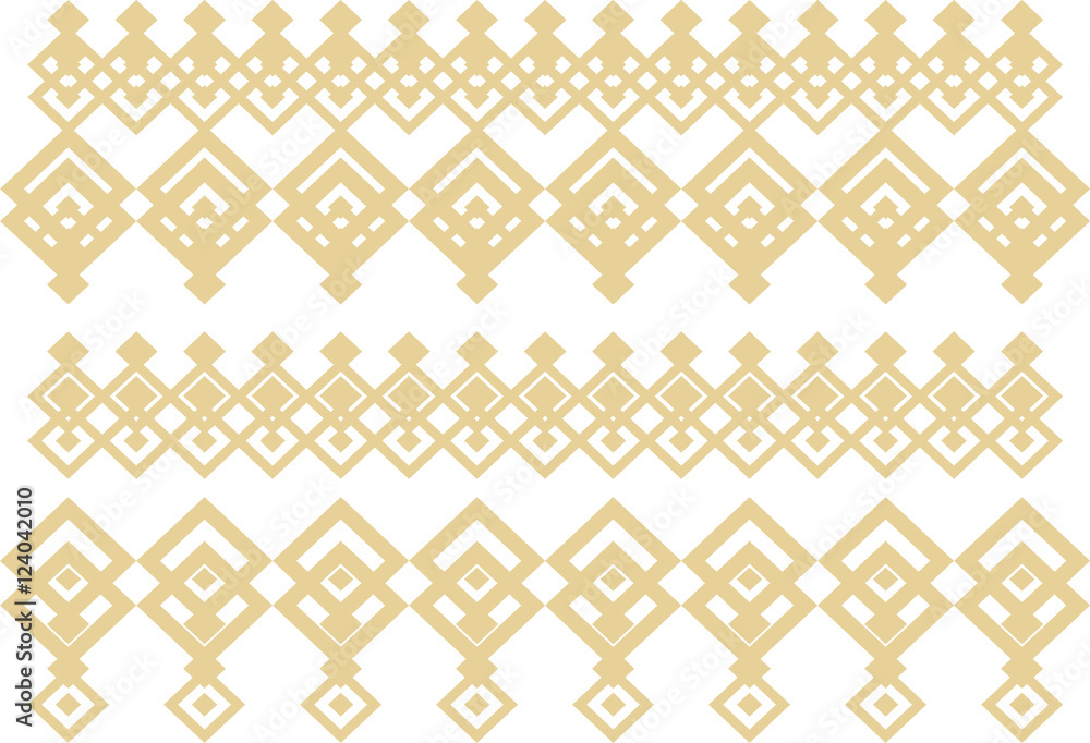 Elegant decorative border made up of square golden and white 15 Elegant decorative border made up of square golden and white 15