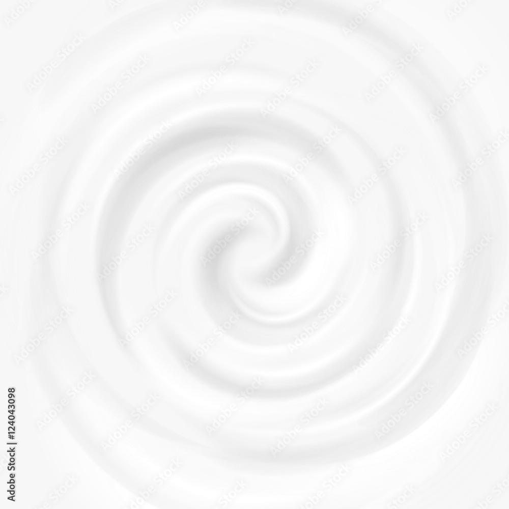 White milk, yogurt, cosmetics product swirl cream vector illustration White milk, yogurt, cosmetics product swirl cream vector illustration