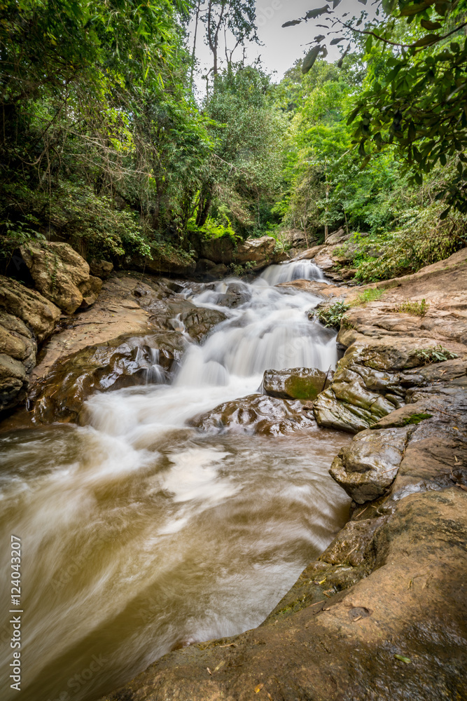 Waterfall in the forest Waterfall in the forest