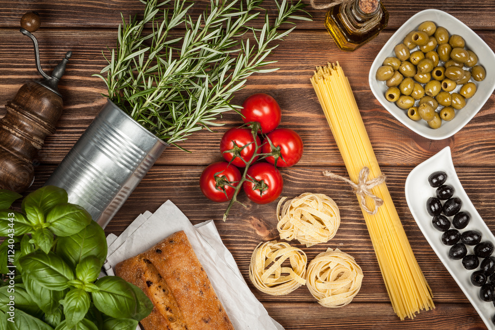 Italian food ingredients Italian food ingredients