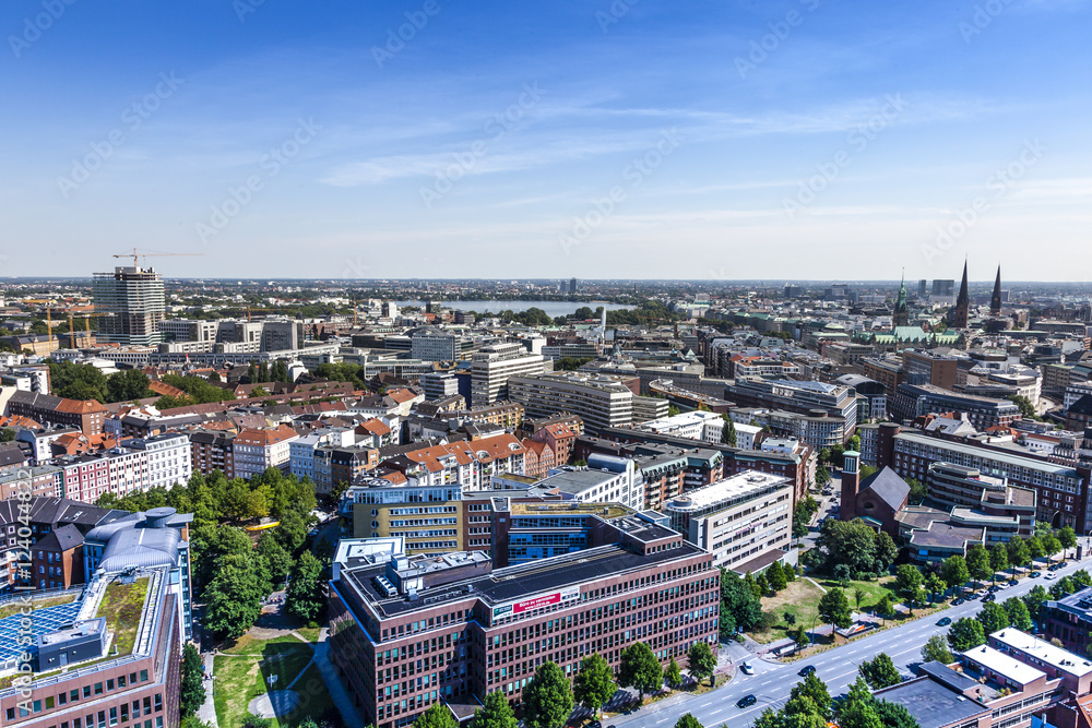 Hamburg City; View from the Michel