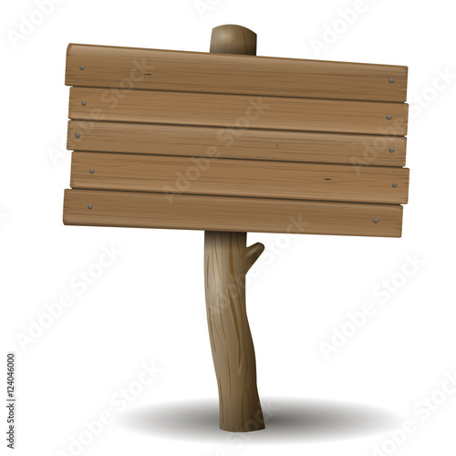 The old wooden sign