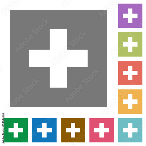 Insert square flat icons