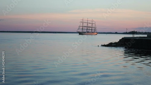 Large Sailing Ship Caribbean photo