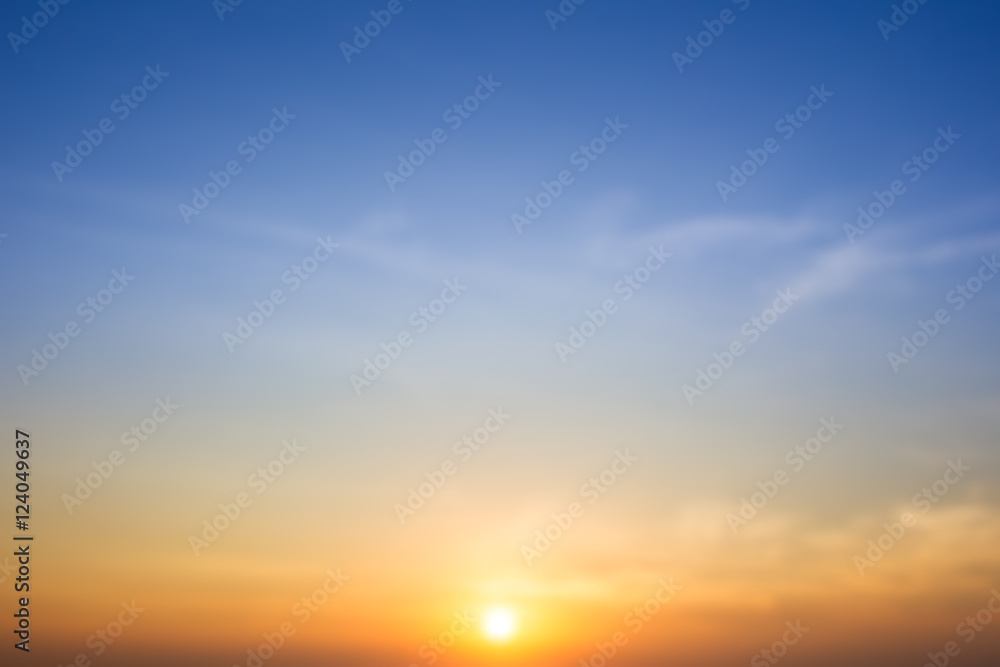 Blur image of beautiful morning sun light background.