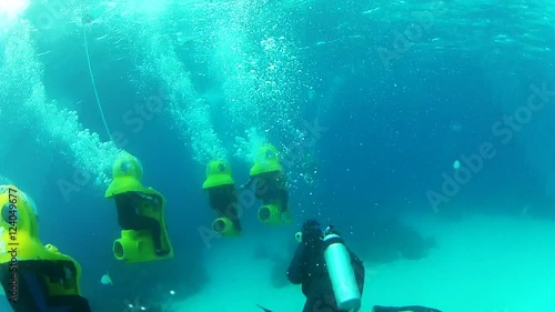Wallpaper Mural POV snuba divers in Bahamas. Torontodigital.ca