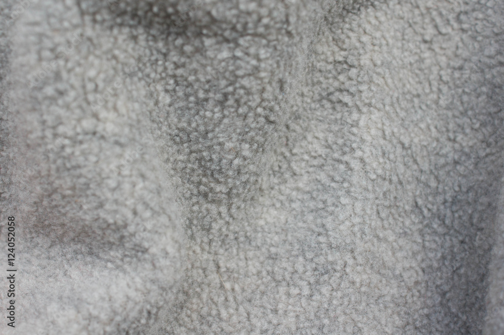 Fototapeta premium Gray fluffy background of soft wool