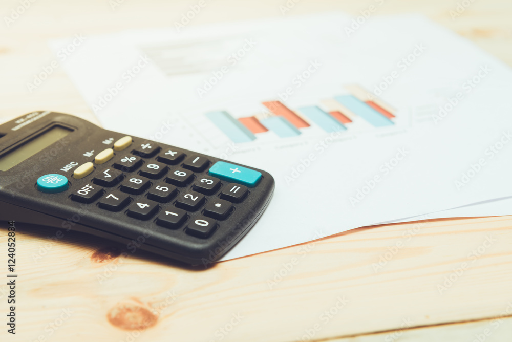 calculator with business charts calculator with business charts