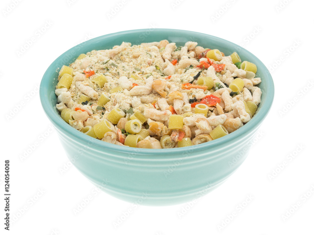 White bean dry soup mix in a bowl isolated on a white background. White bean dry soup mix in a bowl isolated on a white background.