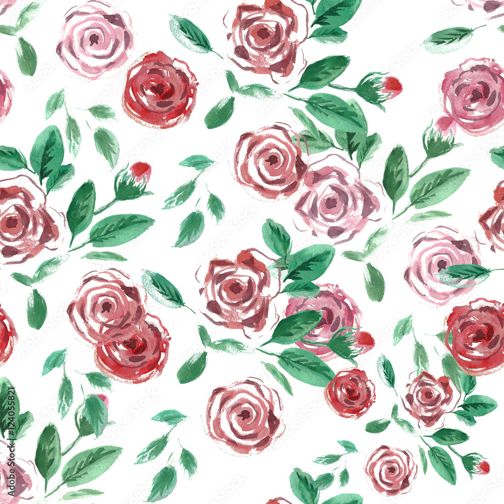 Rose flower pattern.