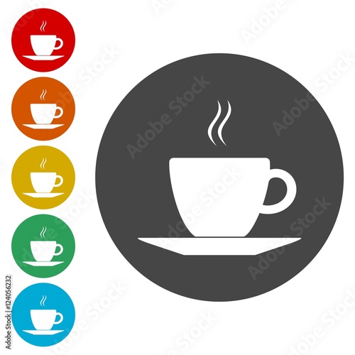 Coffee cup icon, vector. 