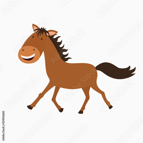 Illustration of a funny horse
