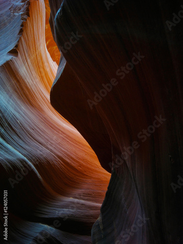 Light and texture in Antelope Canyon, Arizona USA