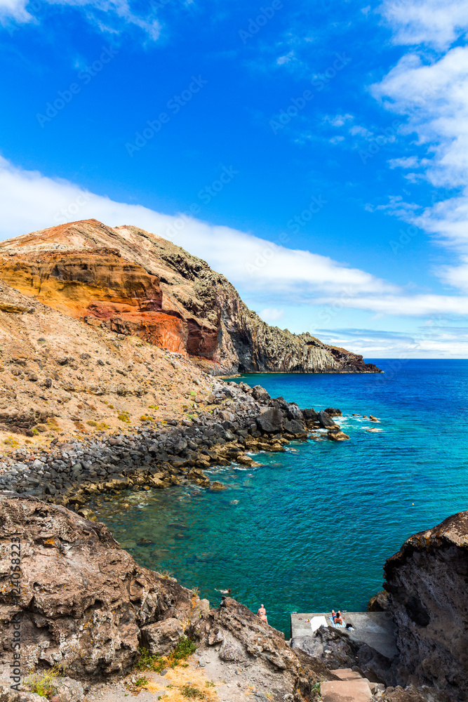 Beautiful landscape at the north coast of Ponta de Sao Lourenco,the easternmost part of Madeira Island