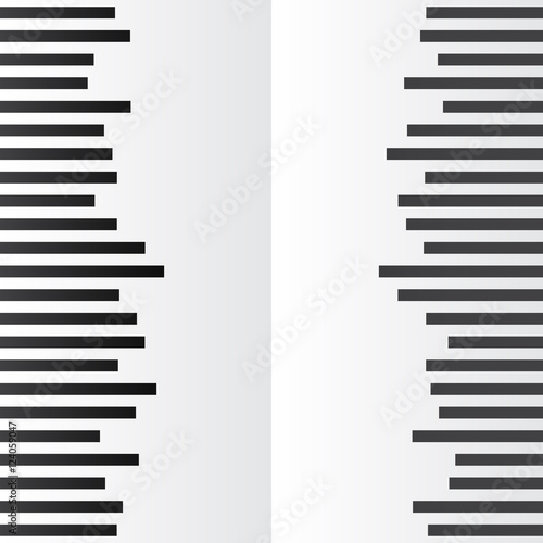 Abstract image with black lines on a white background.