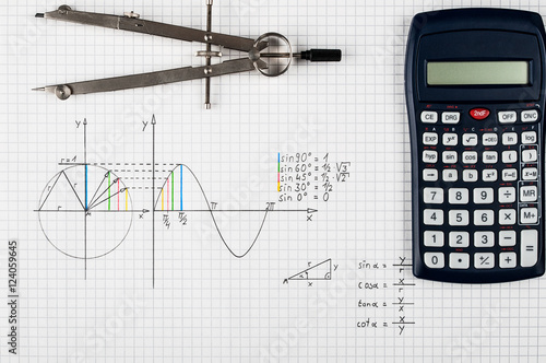 Sine function - maths background 