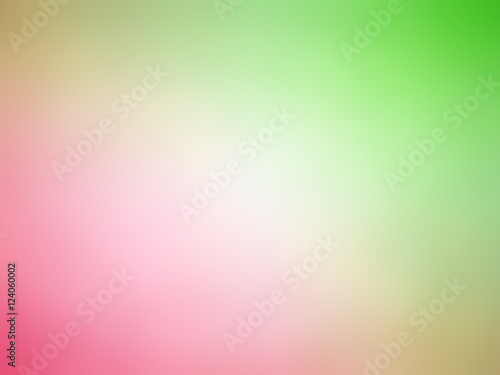 Abstract gradient pink green white colored blurred background