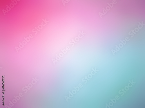 Abstract gradient pink teal white colored blurred background