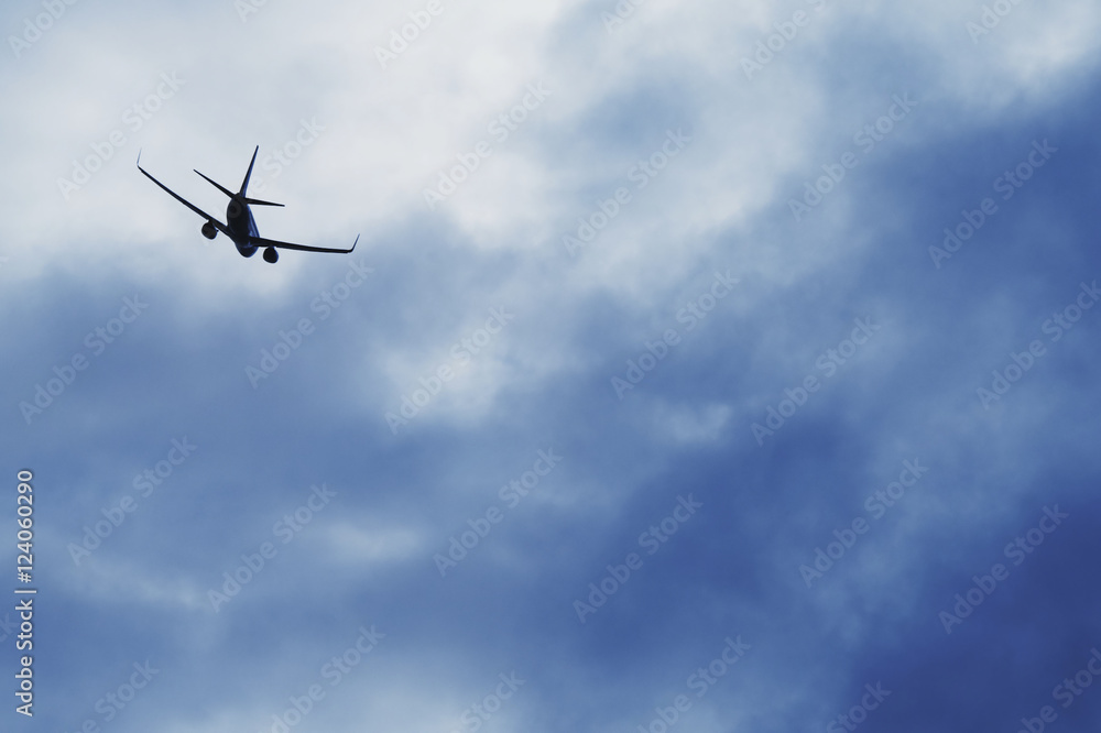 A Plane In The Sky; Alberta, Canada A Plane In The Sky; Alberta, Canada