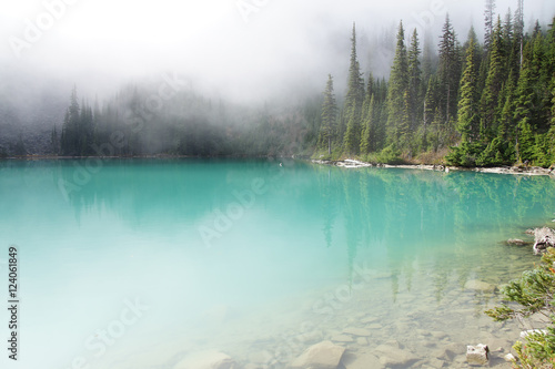 morning-mist-rising-from-turquoise-lake