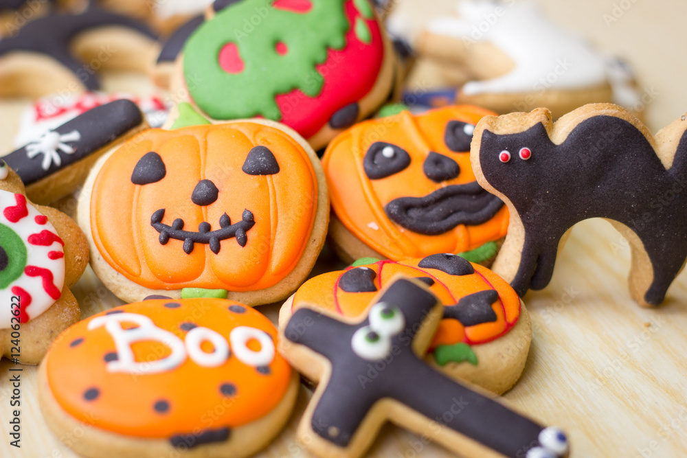 Fresh halloween gingerbread cookies Fresh halloween gingerbread cookies