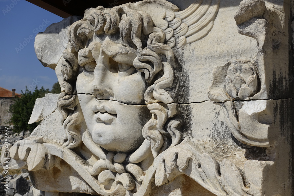 View of Temple of Apollo in antique city of Didyma