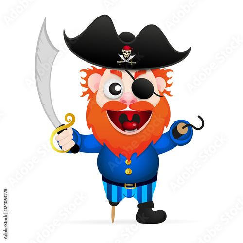 Cartoon funny pirate