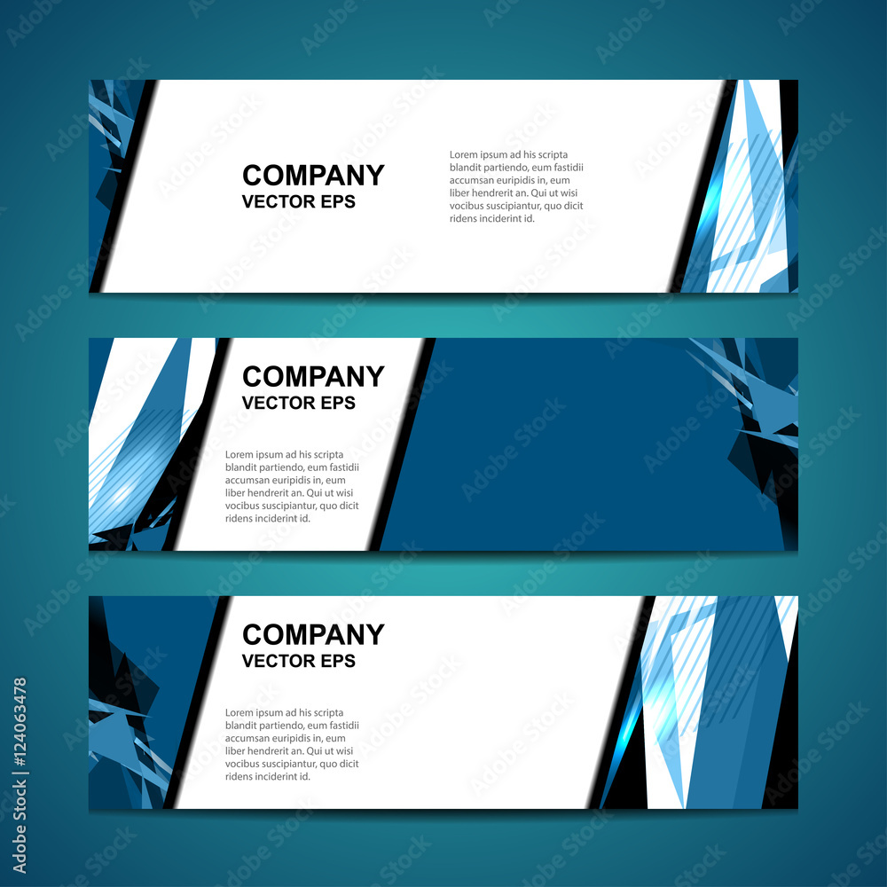 Fototapeta premium Business Banners Template Design, vector illustration