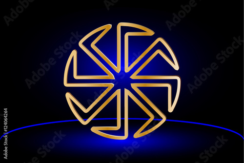 symbol Kolovrat, symbol of the sun,