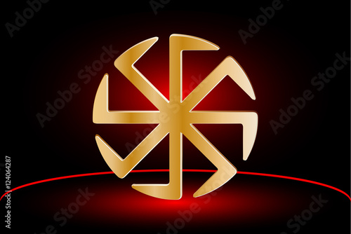 symbol Kolovrat, symbol of the sun,