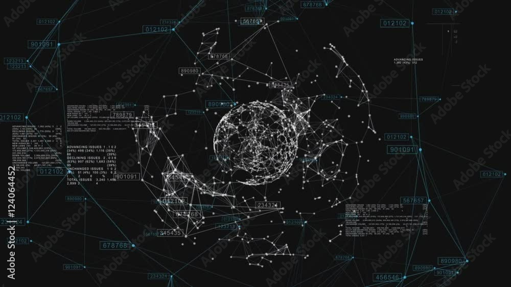 3d seamless animation of Global Business Network rotating in Space. Scientific Concept. Looped. HD 1080. 3d seamless animation of Global Business Network rotating in Space. Scientific Concept. Looped. HD 1080.