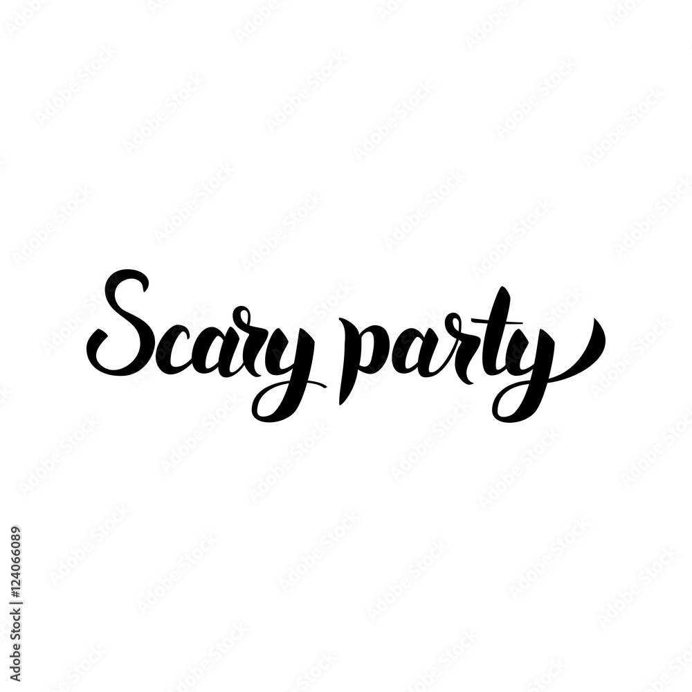 Scary Party Lettering Scary Party Lettering