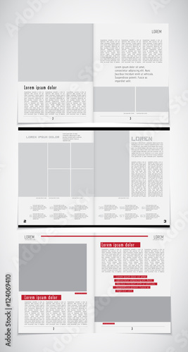Design broschure template, vector layout