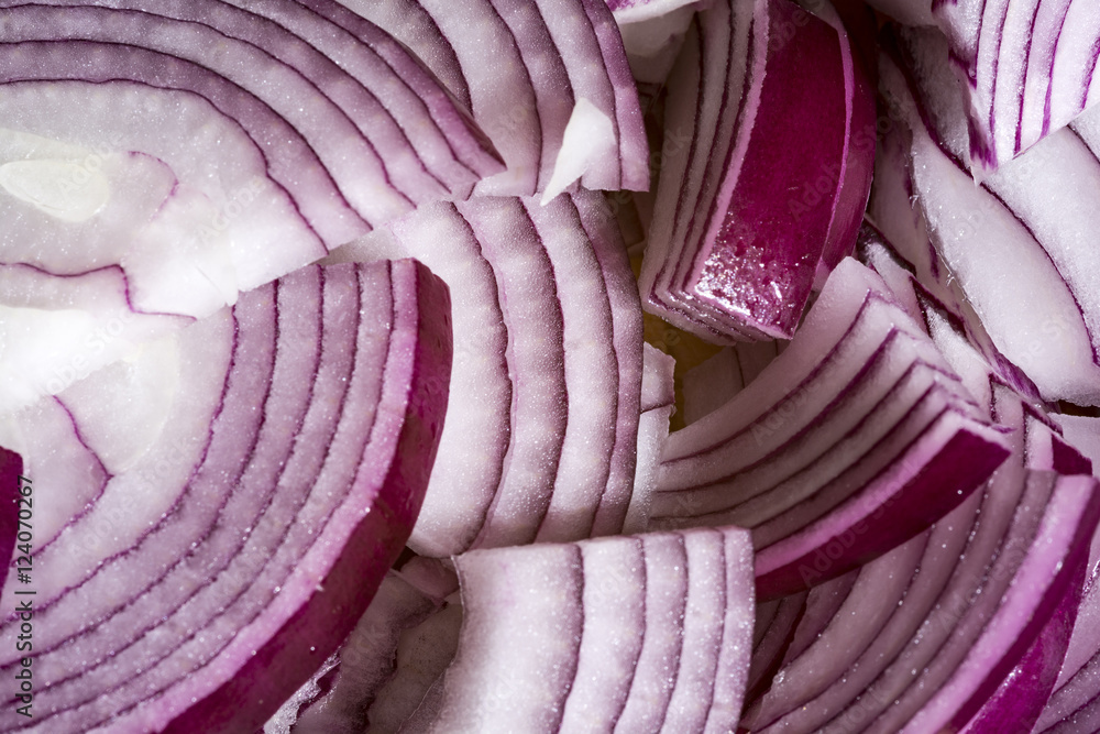 Obraz premium Chopped red onion