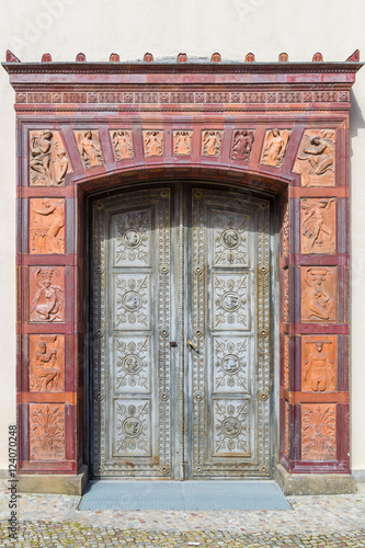 Richly ornamented metal portal, Berlin.