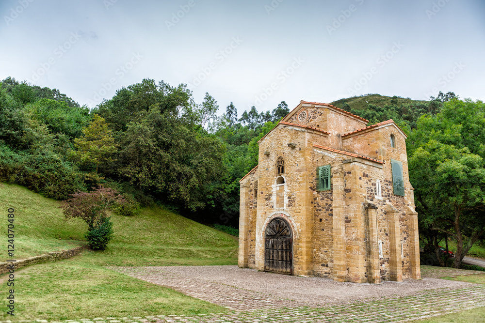 Church of San Miguel de Lillo, Oviedo, Asturias, Spain. 
Is a Roman Catholic church built on the Naranco mount, near the Church of Santa María del Naranco. It has been a UNESCO World Heritage Site.