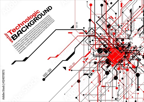Abstract background electronic circuits hi-tech industrial