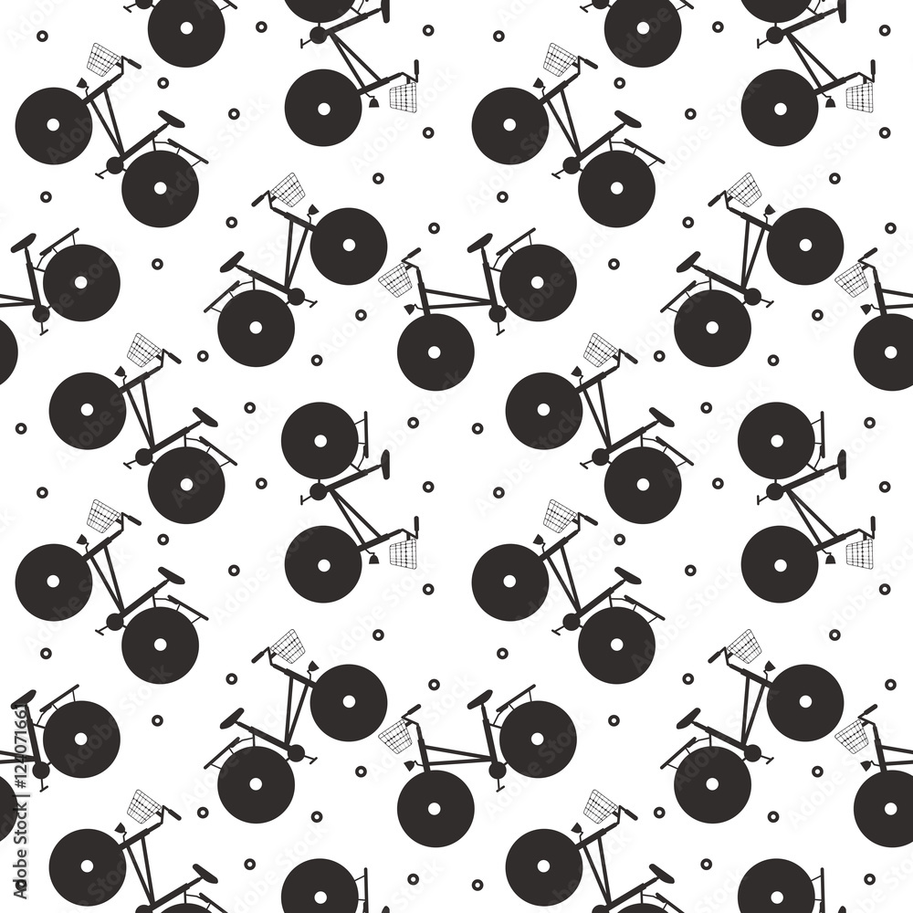 Seamless pattern with bicycles Seamless pattern with bicycles