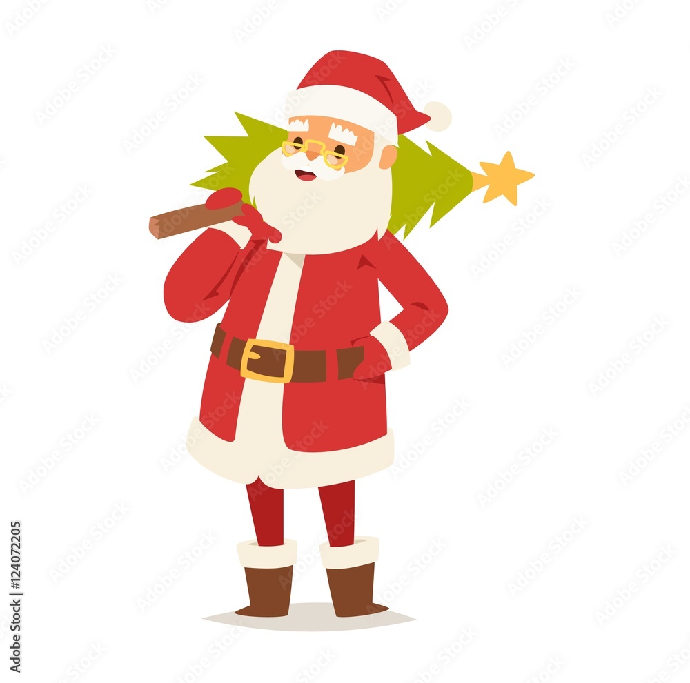 Christmas santa claus vector illustration. Christmas santa claus vector illustration.