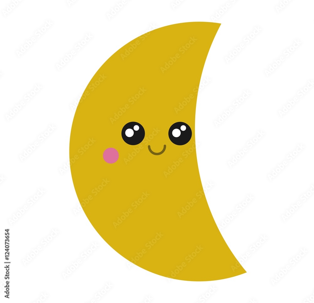 Moon month vector illustration. Moon month vector illustration.
