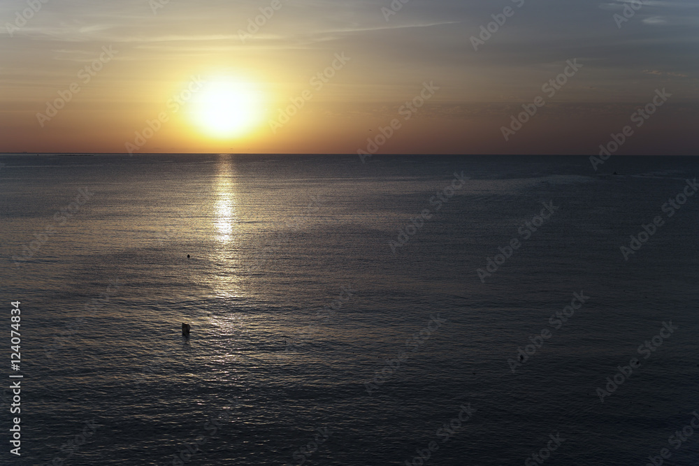 Fototapeta premium Sunrise in autumn in Altea, Alicante, Spain.
