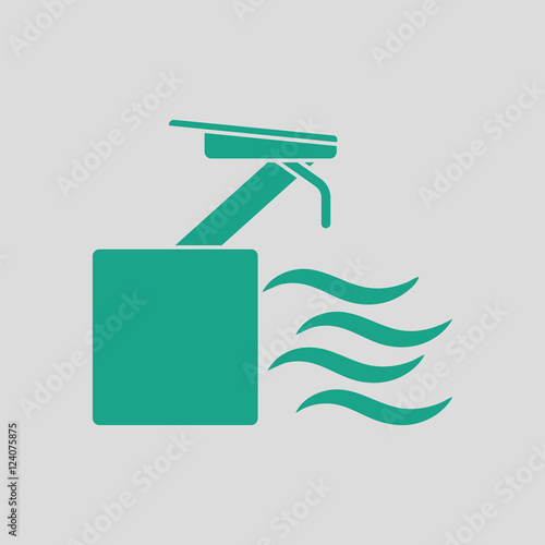 Diving stand icon